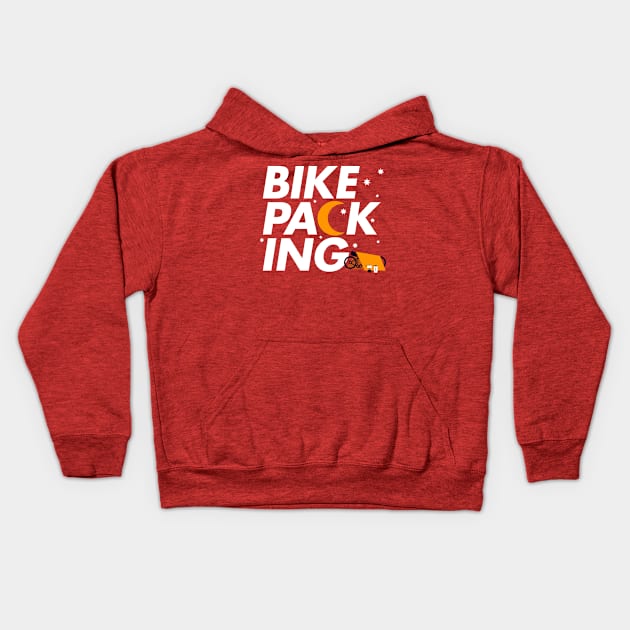 BIKEPACKING Overnighters Kids Hoodie by reigedesign